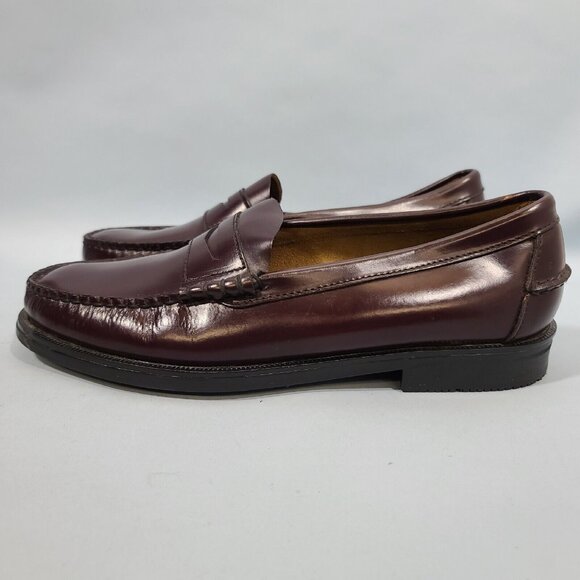 Sebago Burgandy Beefroll Penny Loafer Dress Shoes Handcrafted Leather Mens 10 main image 10